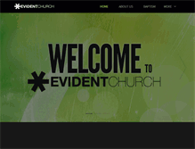 Tablet Screenshot of evidentchurch.com